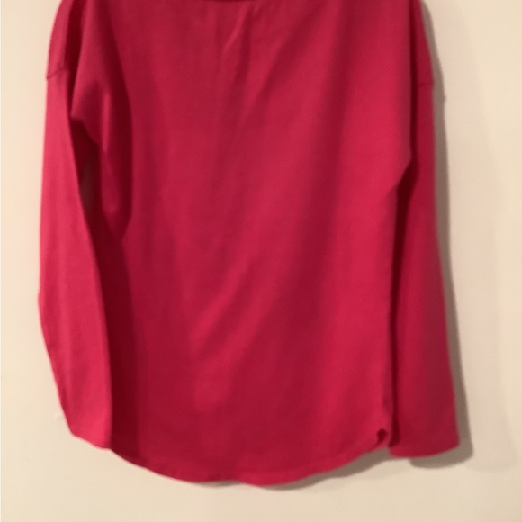 Nike Long Sleeves Girls Top Size 6 Raspberry Color - Picture 3 of 4